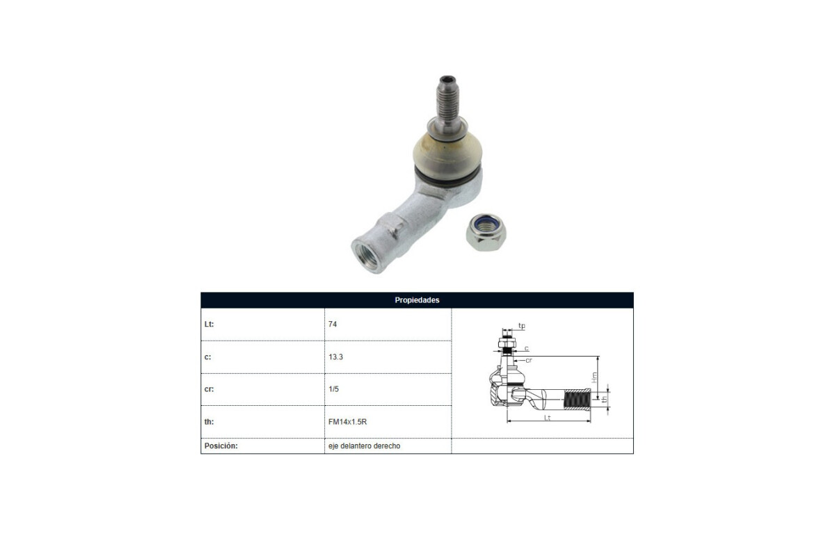 Puntero Audi A3, Volks Golf 96-06 Der Puntero Audi A3, Volks Golf 96-06 Der