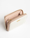 Billetera Zip Round Billetera Cuadrada Crudo - Blanco Crudo