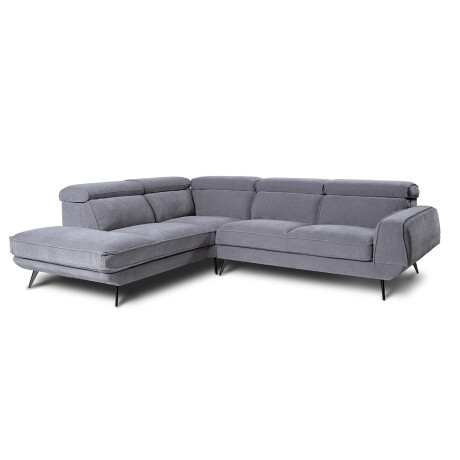 Rinconera Versatile - Tela Microfibra - Chaise Izquierdo 6686-7 Gris