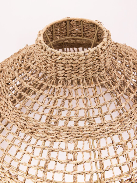 PANTALLA COLGANTE TEJIDA NATURAL