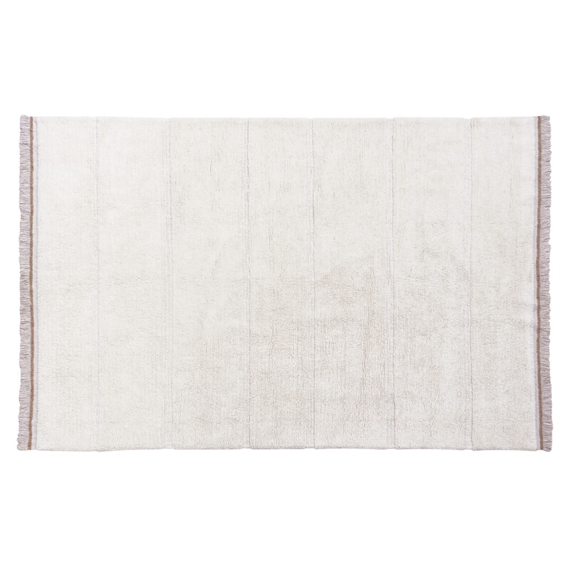 Alfombra lavable de lana Steppe Blanca - XL