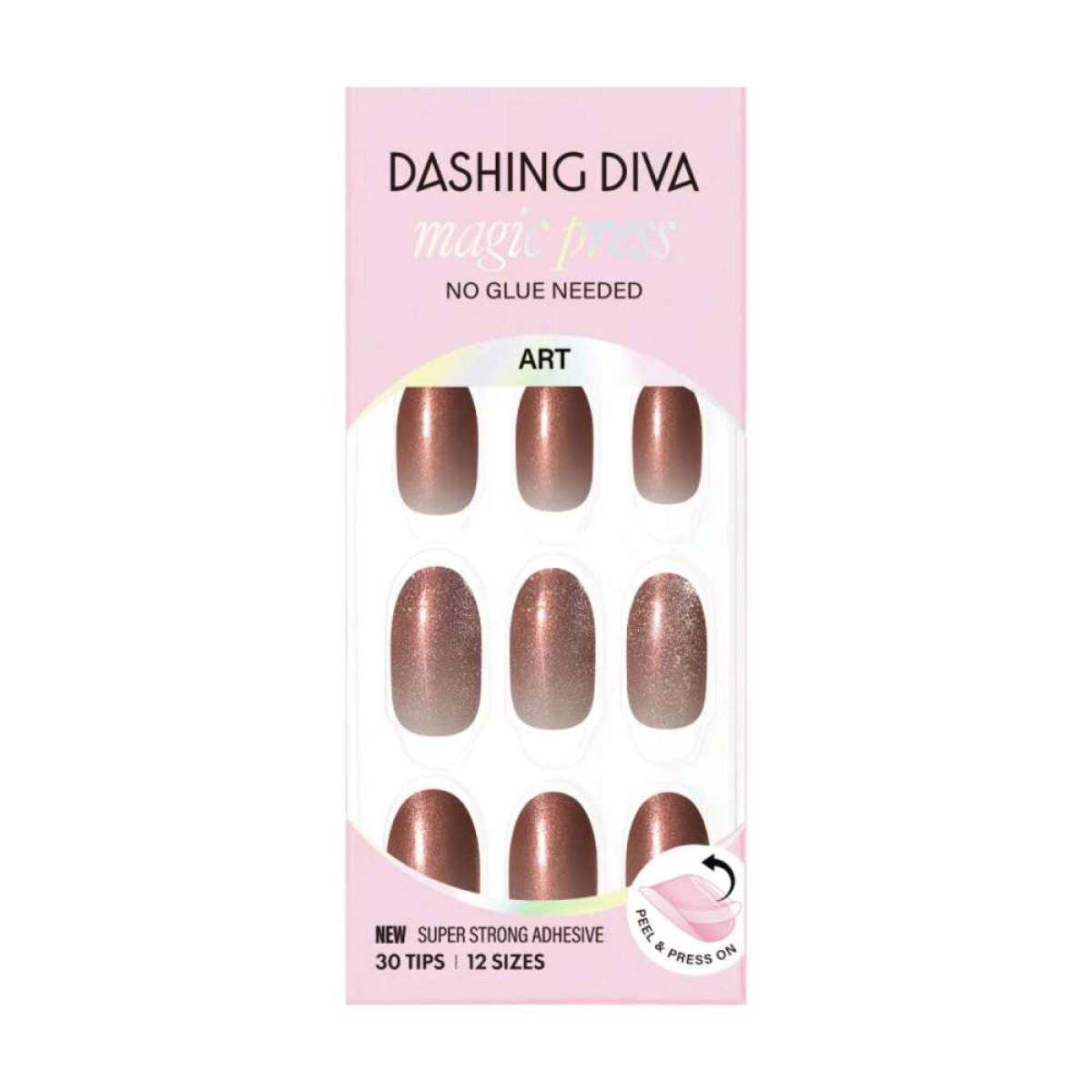 Uñas Postizas Dashing Diva Press On Burgundy 