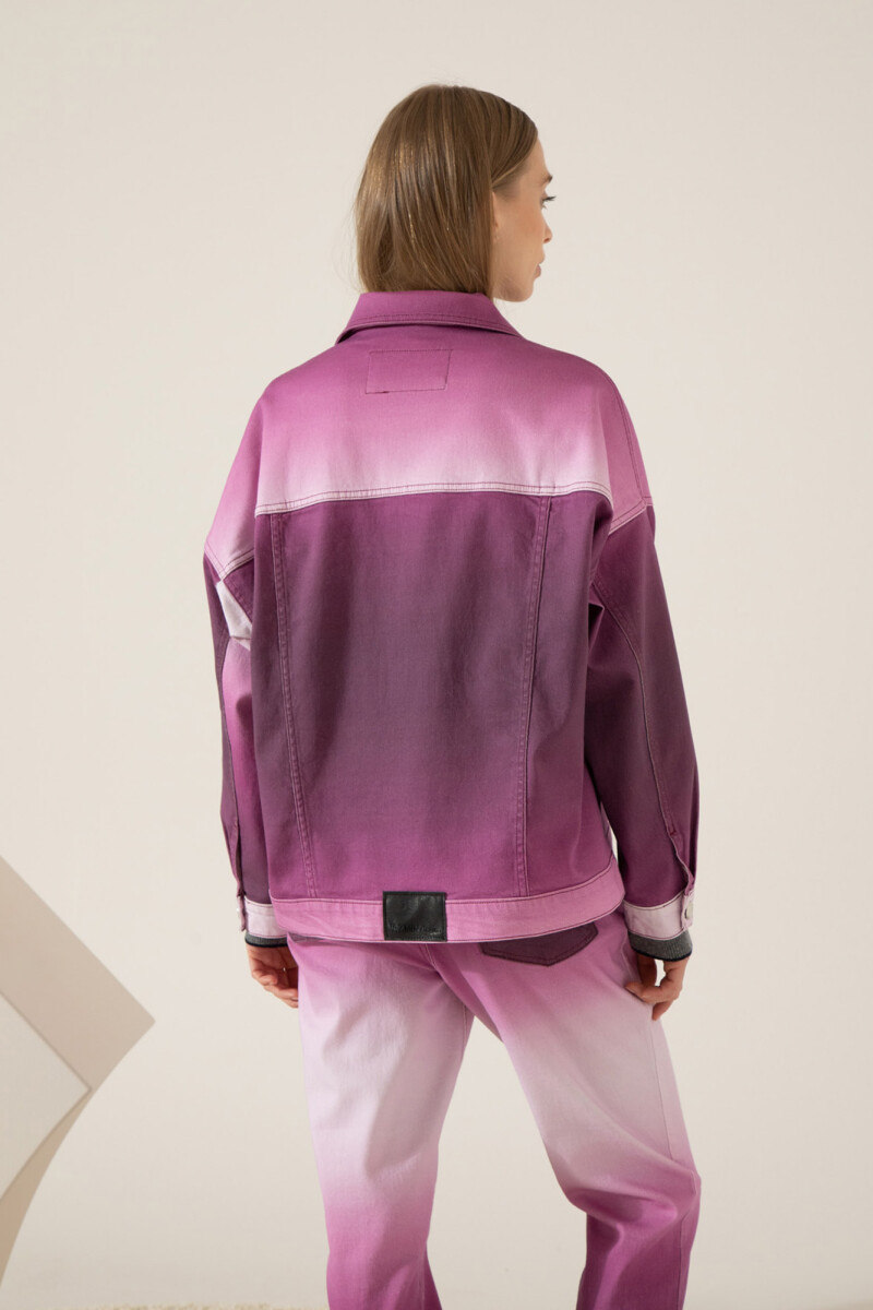 CAMPERA TRUCKER COLOR Violeta