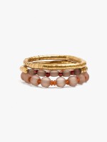 Set De Pulseras Con Cuentas multicolor