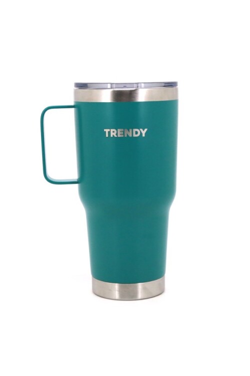 Vaso térmico doble capa de acero 900ML Verde