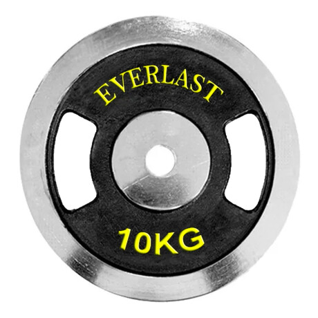 Disco Everlast En Hierro Cromado Con Agarre 10kg Disco Everlast En Hierro Cromado Con Agarre 10kg