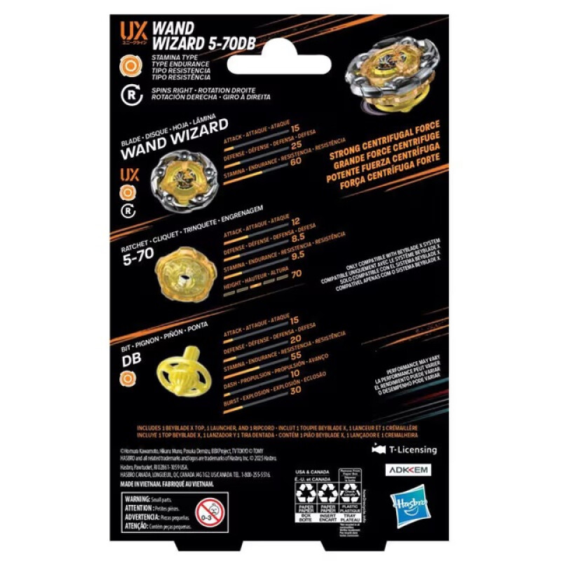 Beyblade X Wand Wizard 5-70DB Beyblade X Wand Wizard 5-70DB