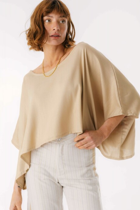 Blusa Beach Beige Lurex
