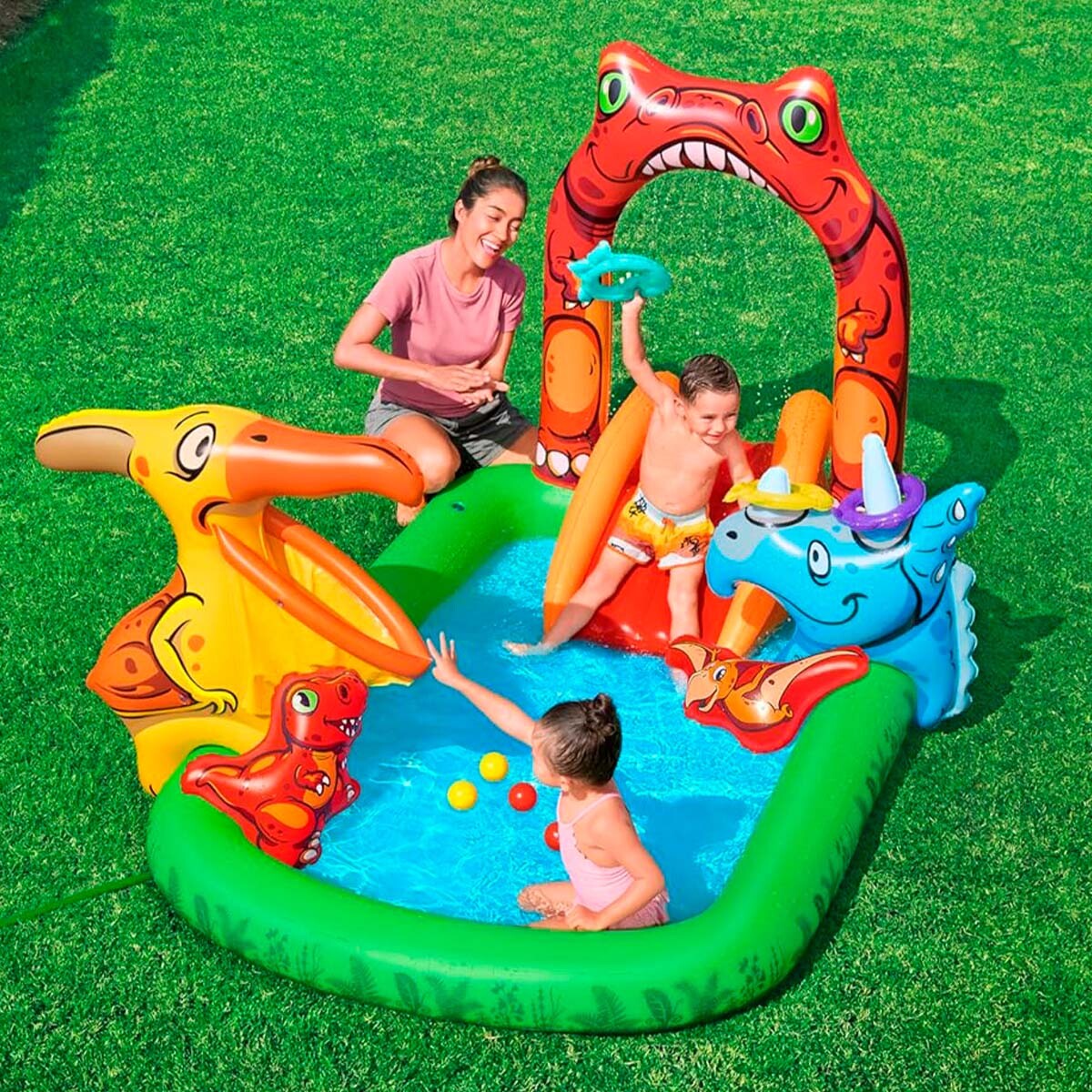 Piscina inflable interactiva Parque Jurasico Bestway 