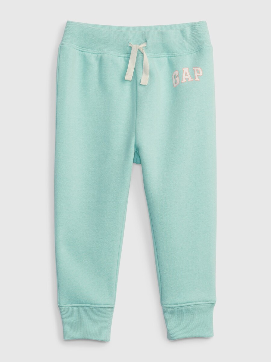 Pantalón Deportivo Con Felpa Logo Gap Toddler Niña - Surf Spray 