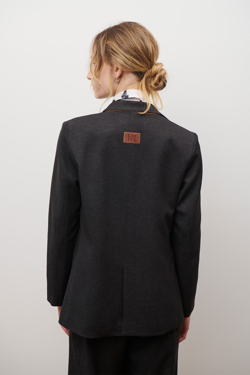 BLAZER JEAN TEXTIL NEGRO