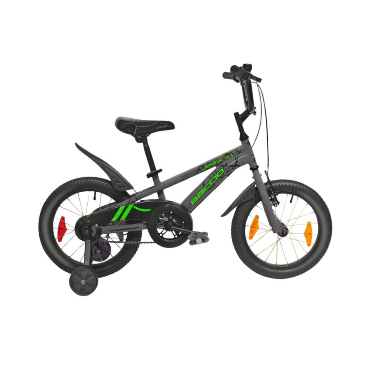 Bicicleta Infantil Bambino DLX - Rodado 16 - Baccio - Gris 