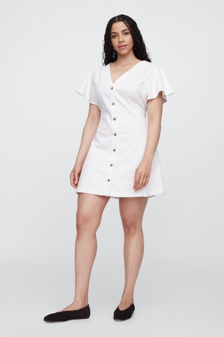 V-SS DENIM FIT AND FLARE MINI White Wash Indigo