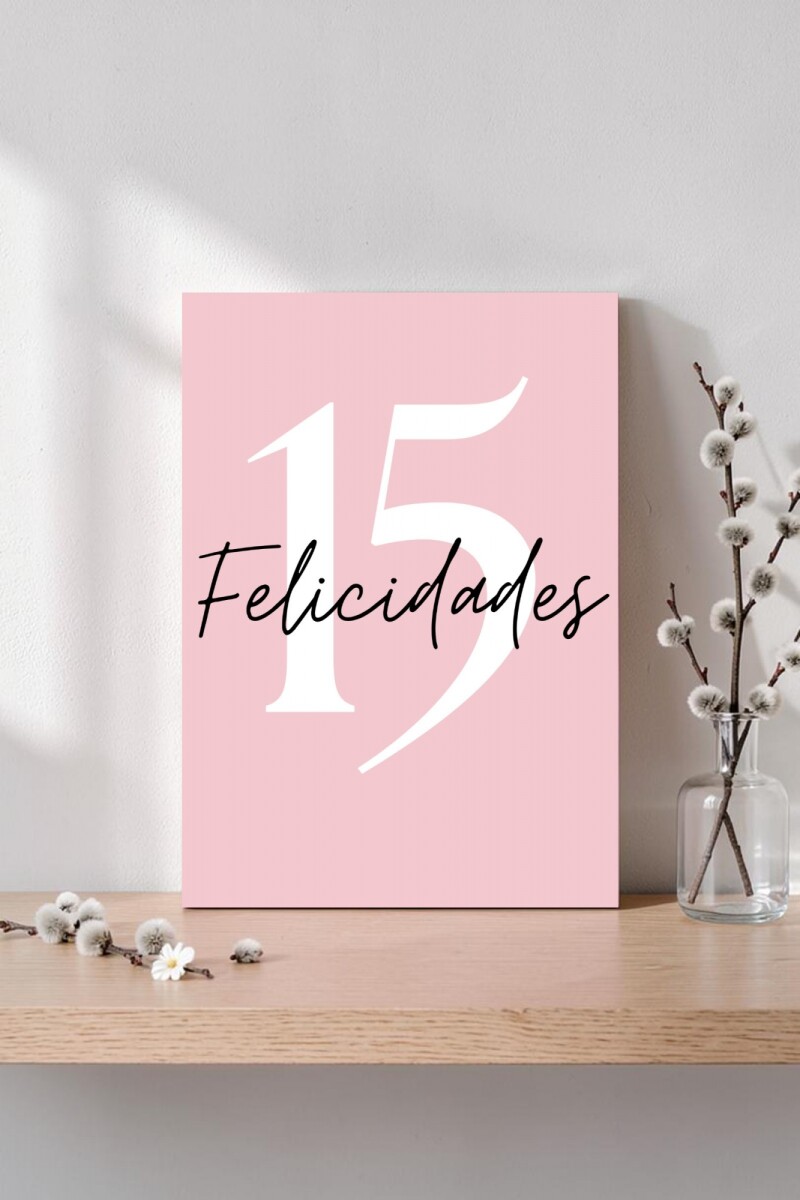 Tarjeta felicidades 10x15 - DISEÑO 4 