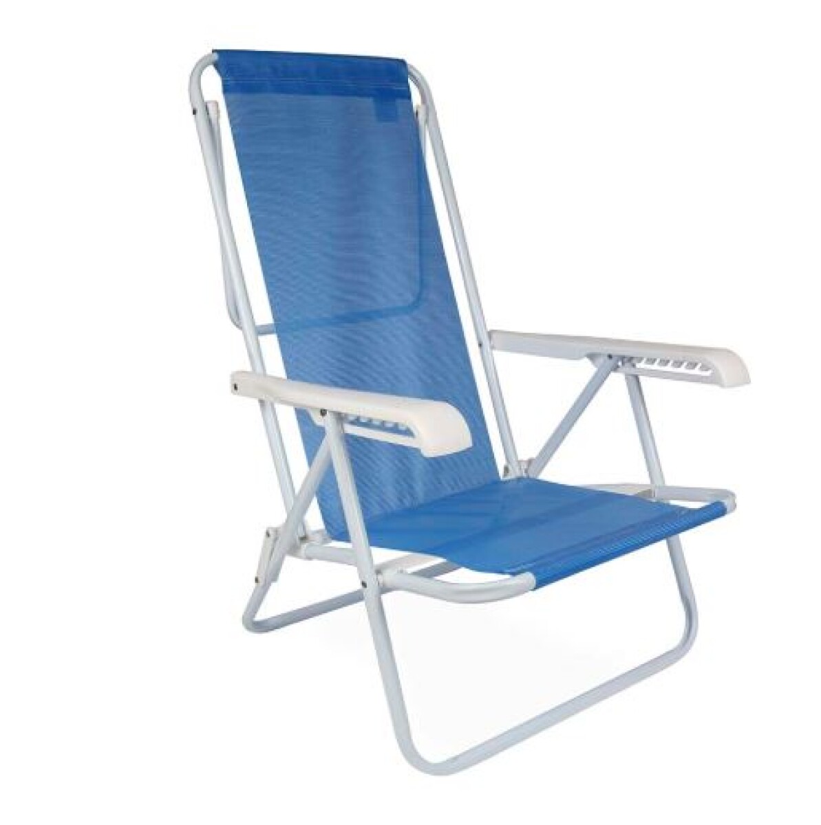 SILLA RECLINABLE 8 POSICIONES ACERO SANNET AZUL 