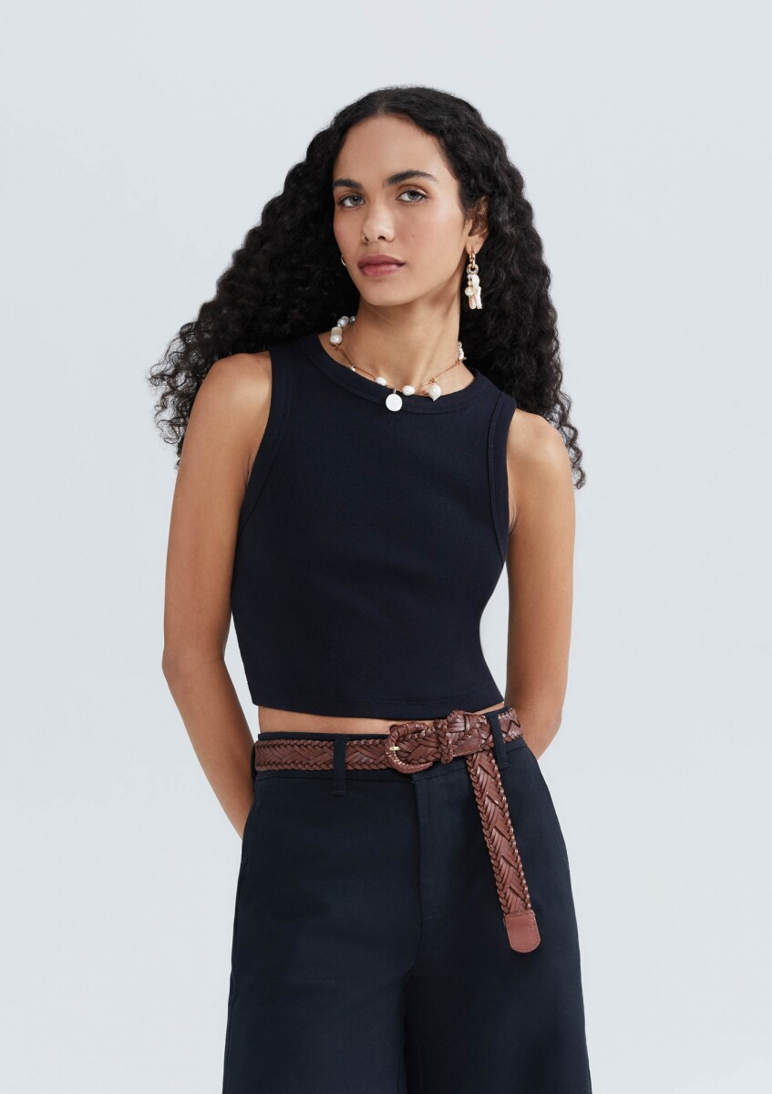 BLUSA SM FEM - PRETO ESCURO 