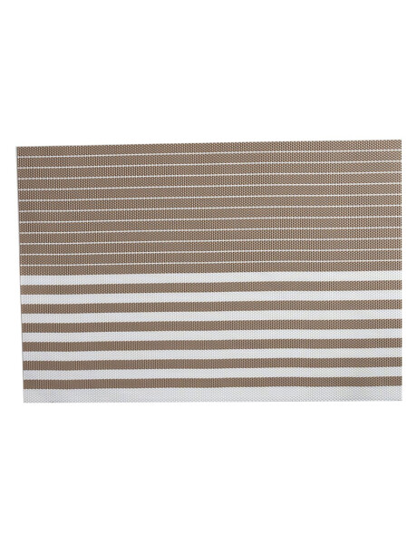 INDIVIDUAL PVC RAYAS 45x30CM BEIGE/BLANCO INDIVIDUAL PVC RAYAS 45x30CM BEIGE/BLANCO