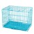 Canil Jaula Corral Perro Mascota Lili 90 cm Grande De Metal Variante Color Celeste