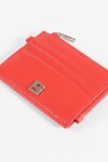 Tarjetero matelaseado shinny rojo