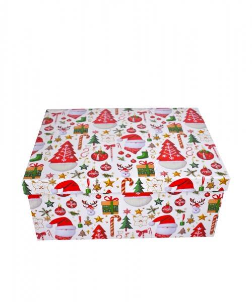 Caja Rigida Navidad 24,5 x 32x5 x 14 Diseño 1