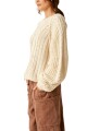FRANKIE CABLE SWEATER Marfil
