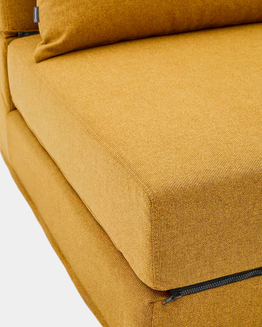 Puf cama convertible Arty mostaza 70 x 89 (200) cm Puf cama convertible Arty mostaza 70 x 89 (200) cm