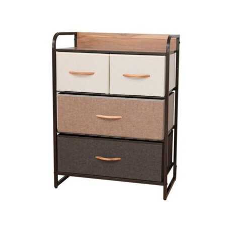 Mueble organizador 4 cajones en tela Selecta Mueble organizador 4 cajones en tela Selecta