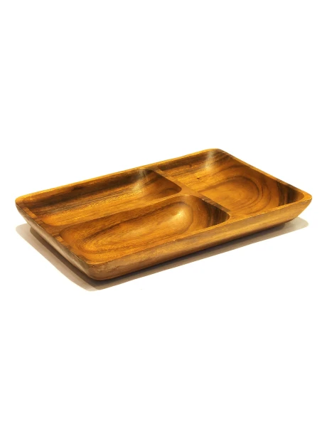 COPETINERO RECT. 3 DIVISIONES MADERA 31X20.5X4CM COPETINERO RECT. 3 DIVISIONES MADERA 31X20.5X4CM