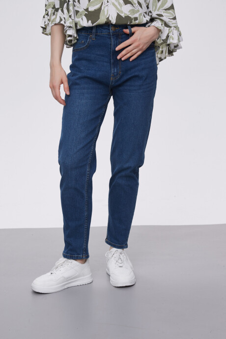 Pantalon Jeaniu Azul Indigo