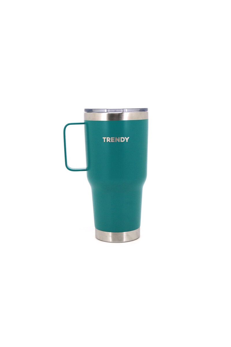Vaso térmico doble capa de acero 900ML - Verde 