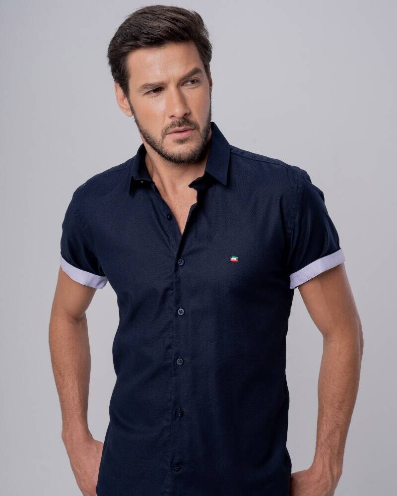 CAMISA MC Azul jeans