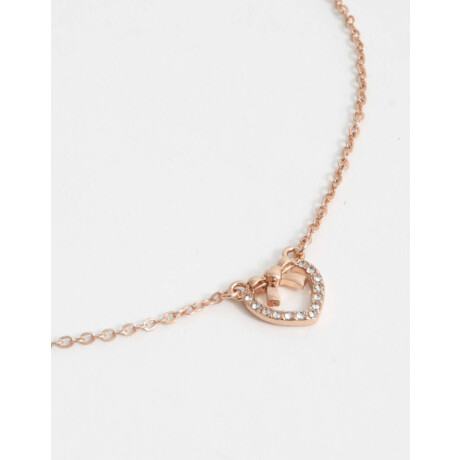 Cadena Corta Con Dije Bañada En Oro Rosa Dorado