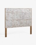 Cabecero Kron de madera maciza de mango y cáscaras de coco 174 x 135 cm Cabecero Kron de madera maciza de mango y cáscaras de coco 174 x 135 cm