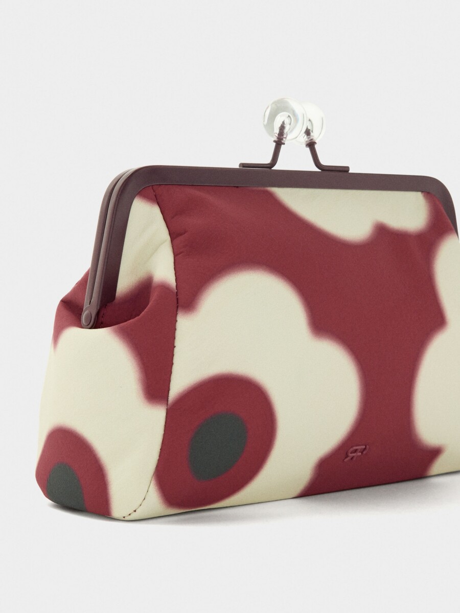 Bolso Para Cosméticos Con Estampado Floral multicolor