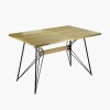 MESA RECTANGULAR "WING" TAPA EN MADERA, PIE EN METAL 1.50 X 90CM MESA RECTANGULAR "WING" TAPA EN MADERA, PIE EN METAL 1.50 X 90CM