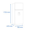 REFRIGERADOR JAMES RJ 571 Inox. Inverter c/DISPENSADOR 407L N/A