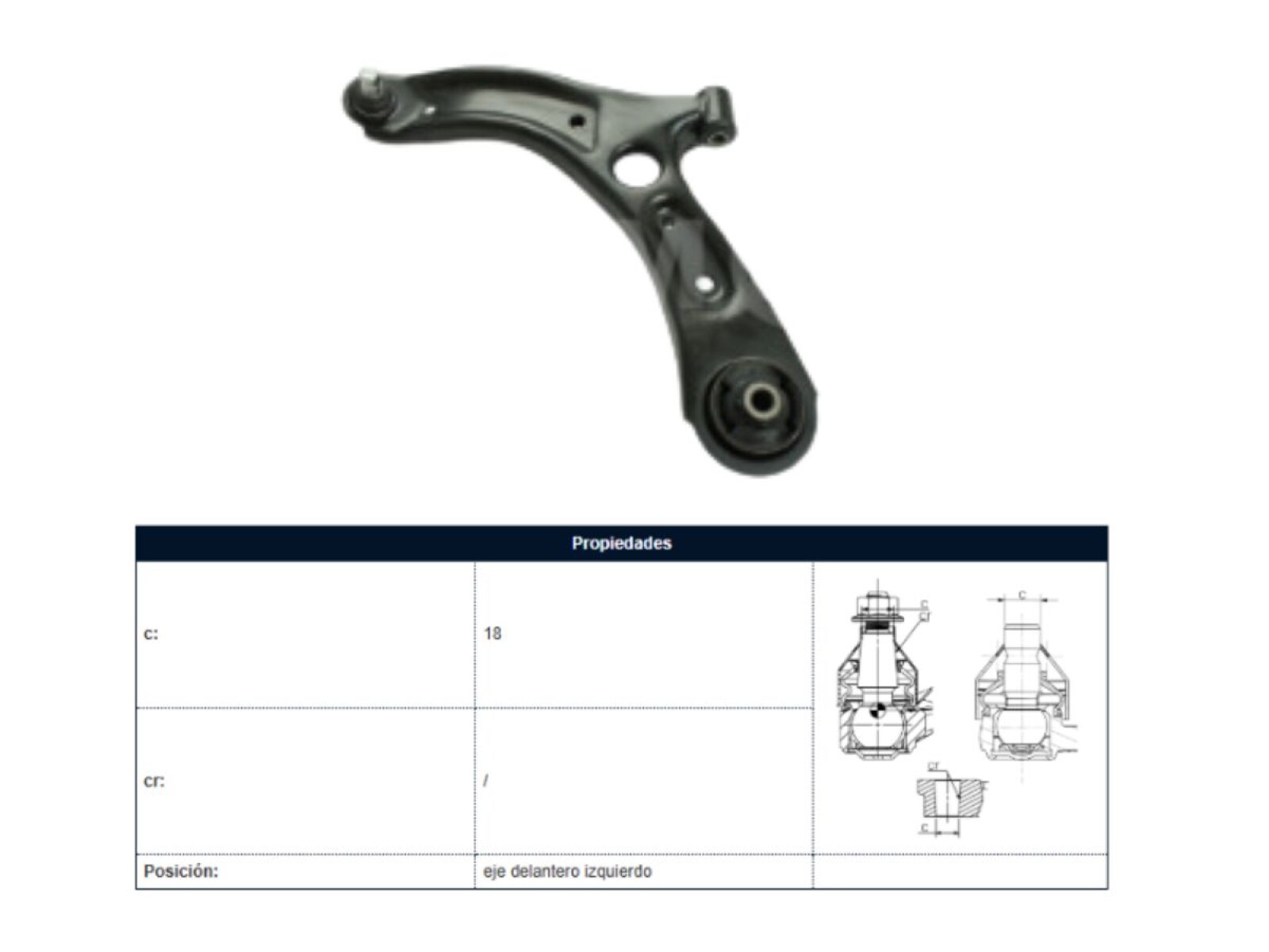 Parilla De Suspension Delantera Kia Picanto 16-25 Izq 