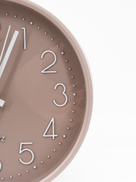 RELOJ REDONDO DE PARED BEIGE