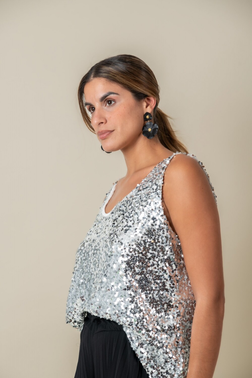 BLUSA NEROLI Plateado