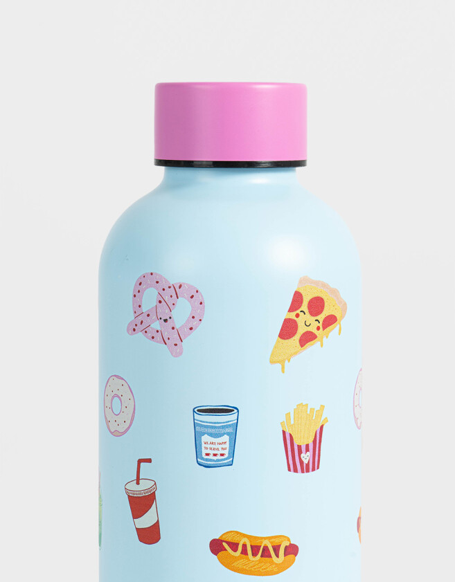 Accesorios Cocina Botella de Acero Botella Metálica Estampada - Combinacion Multicolor