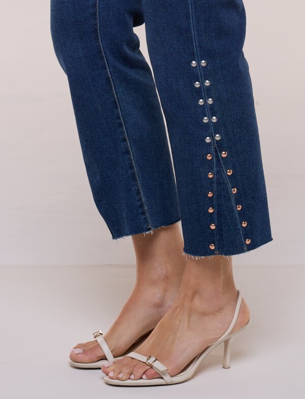 Jean Crop Tachas JEAN