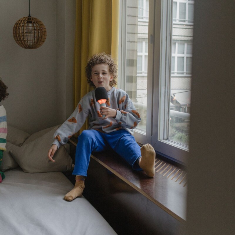 KIDYMIC Micrófono Infantil Con Luces Bluetooth Usb Recargable - Verde