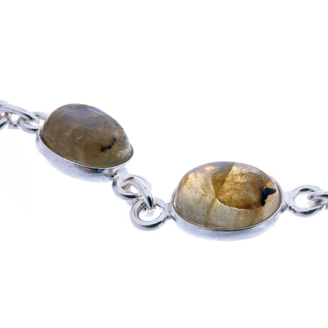 Pulsera de plata 925 con Labradorita. Pulsera de plata 925 con Labradorita.