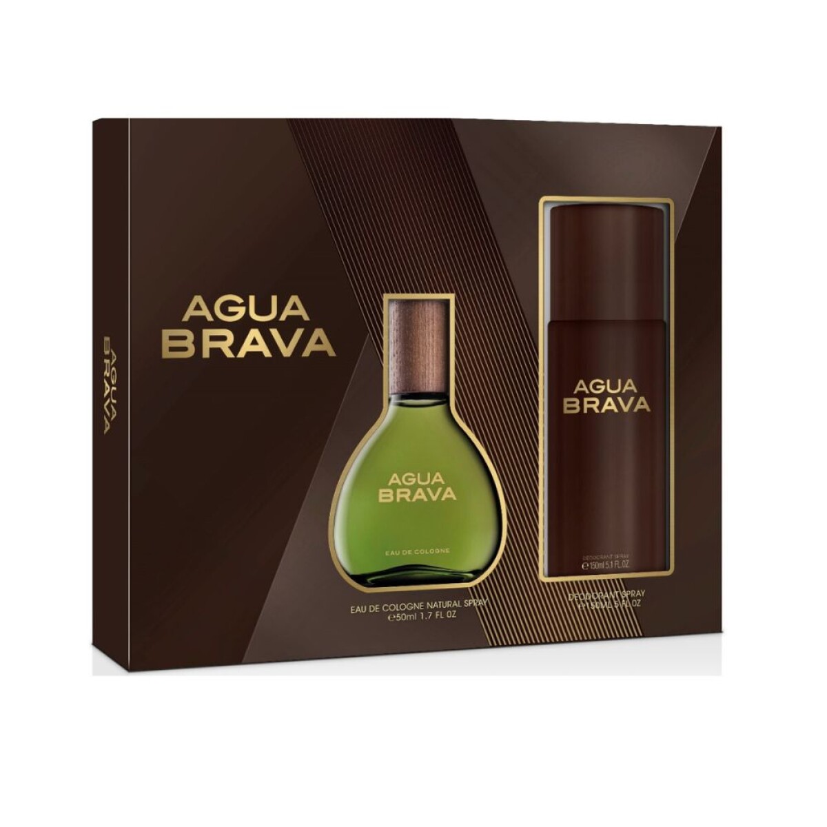 Agua Brava Eau de Cologne Spray 50ml + Deo 150ml 