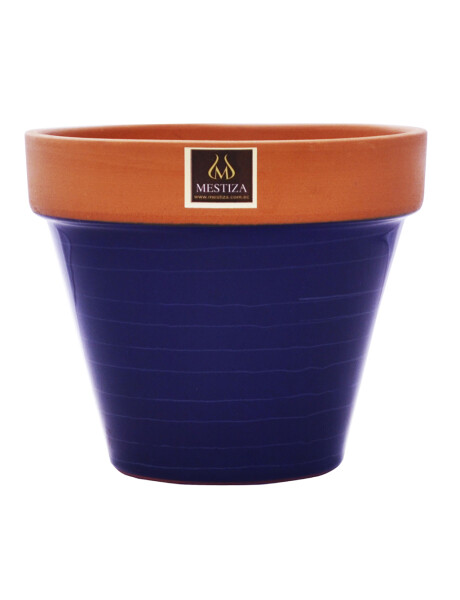 MACETA CERAMICA KONI TERRACOBALTO MESTIZA D24/H19CM MACETA CERAMICA KONI TERRACOBALTO MESTIZA D24/H19CM