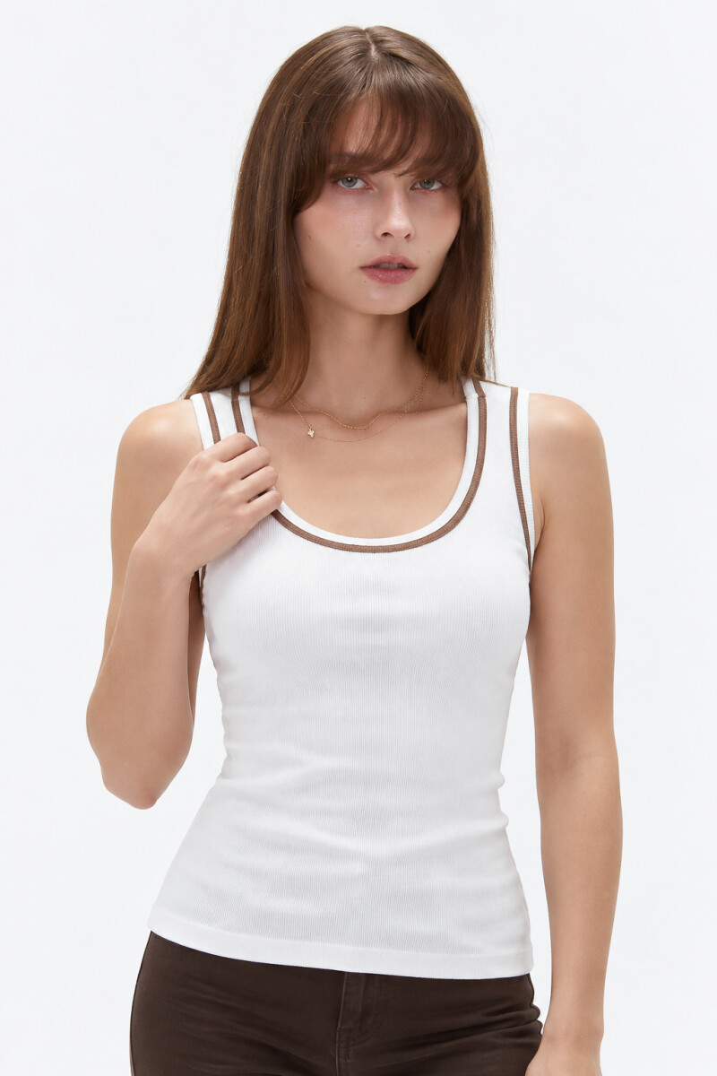 Musculosa Viran - Marfil / Off White 