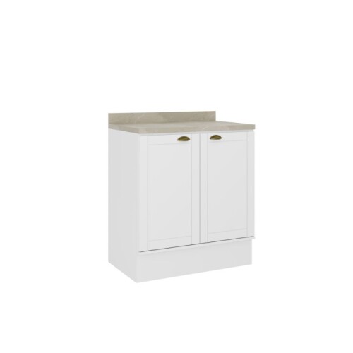 Bajo Mesada Americana 2 Puertas 80cm Blanco Bajo Mesada Americana 2 Puertas 80cm Blanco