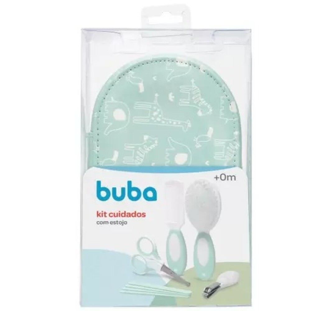 Set cuidados higiene clasico neccesaire BUBA verde agua