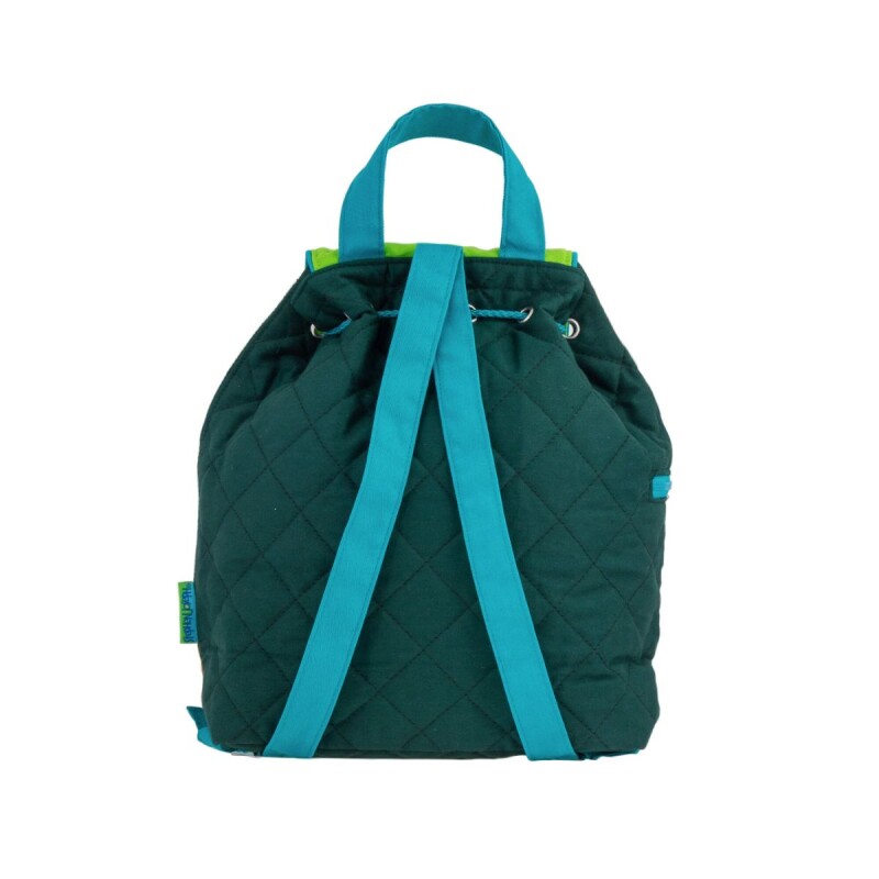 MOCHI.T.SJ Mochila Escolar Infantil De Tela 30x34cm Stephen Joseph - Dino Verde