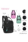 Mochila metera Trendy Negro